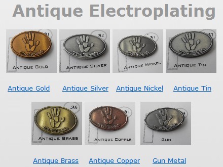 Antique Electroplating Metal Finishes